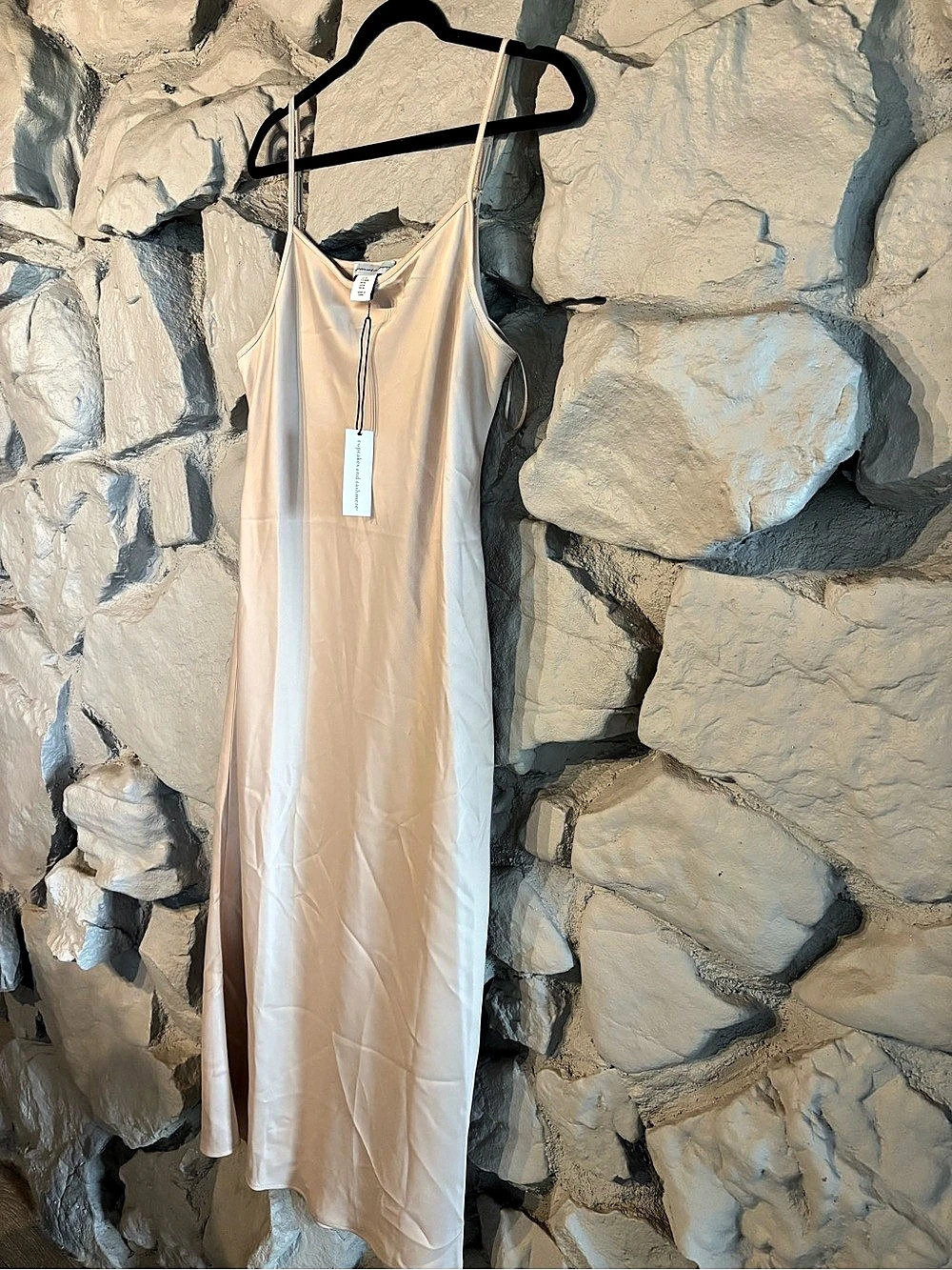 cupcakes and cashmere Maxi Slip Dress in Cashmere color Size Medium NWT